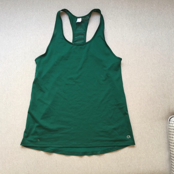 NWOT Gapfit Lasercut Athletic Tank in Jade - Picture 2 of 4